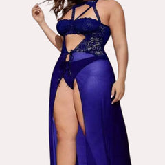 Azure Bloom Women's Blue Babydoll Set - My Vastra