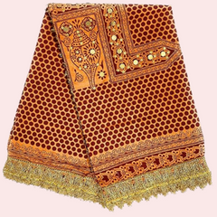 Fashion & Heritage Women’s Solid Cotton Pichora – Elegant Dupatta - My Vastra