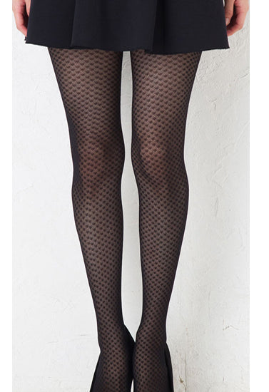 Fashion tights  15 denier diamond patterned - My Vastra