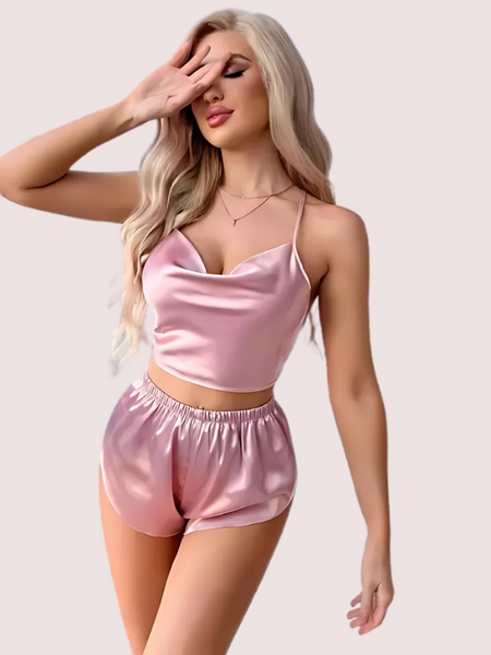 Luxury Silk Camisole & Shorts Set