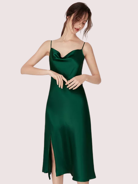 Luxurious Women's Silk Satin Sleepwear Nightdress