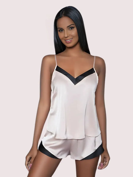 100% Silk Satin cami short set