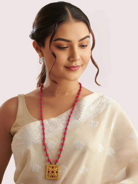 Heritage Ruby Emblem Necklace