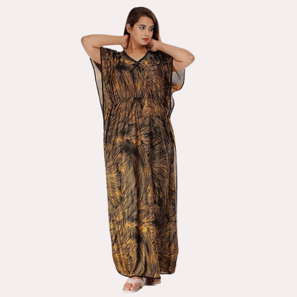 Printed Satin Nightie for Girls/Women - My Vastra