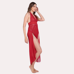 Graceful Long Sheer Nightdress for Women - My Vastra