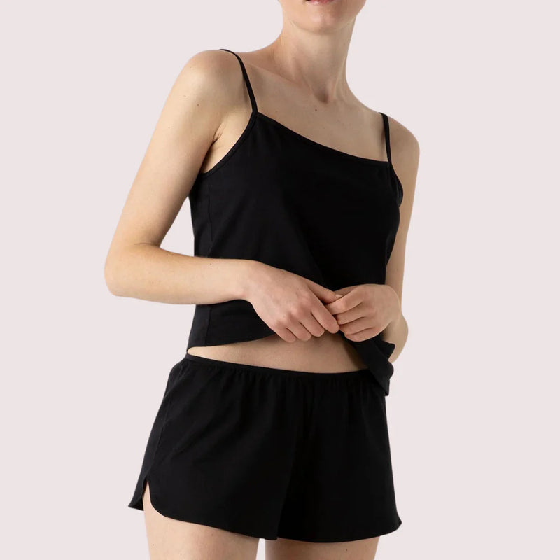 Black 100% Organic Cotton French Knickers - My Vastra