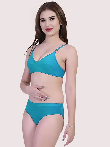 Women's Non-Padded Bra Panty Set (2 pack)