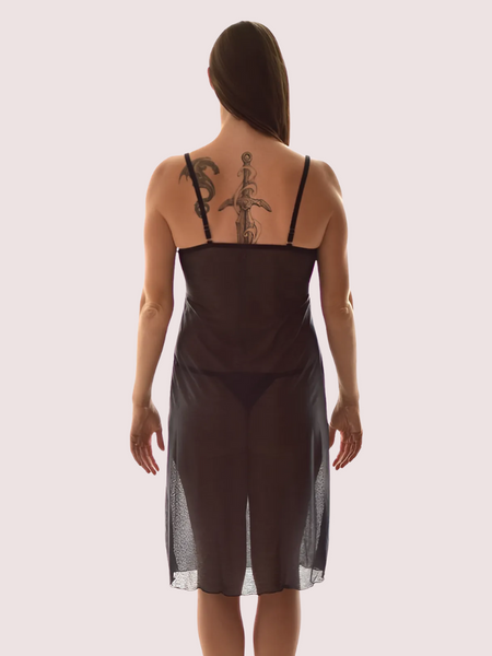 Moonlit Desire See-Through Nightdress