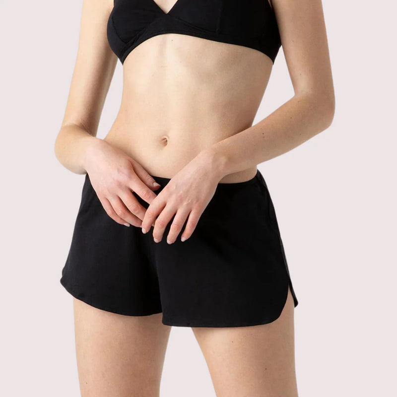 Black 100% Organic Cotton French Knickers - My Vastra