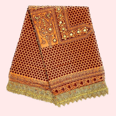 Fashion & Heritage Women’s Solid Cotton Pichora – Elegant Dupatta - My Vastra