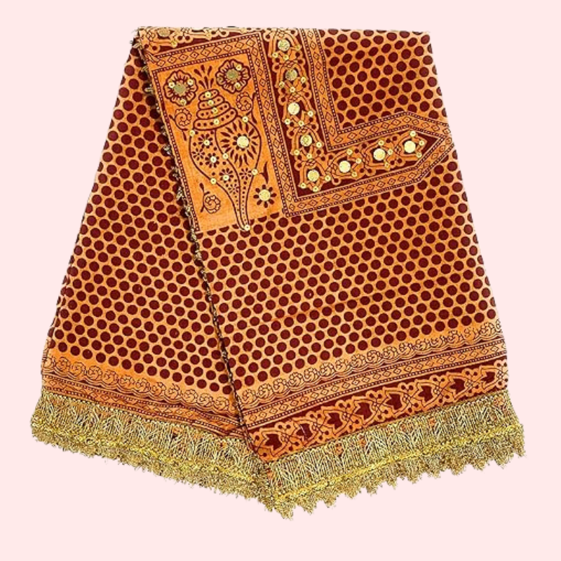 Fashion & Heritage Women’s Solid Cotton Pichora – Elegant Dupatta - My Vastra