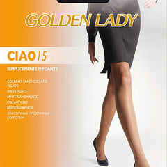Golden lady 15 denier transparent everyday pantyhose pack of 2 - My Vastra