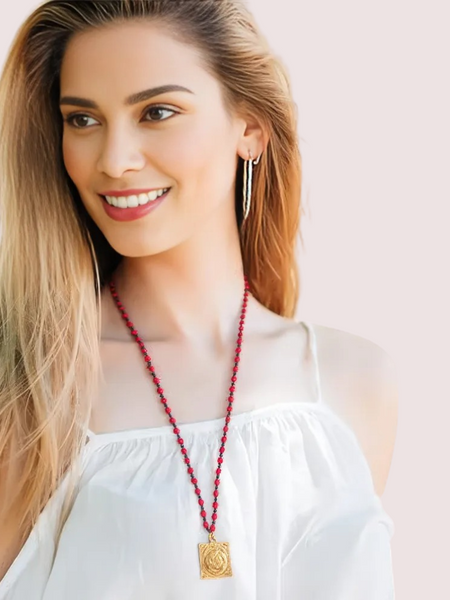 Golden Rose Aura Necklace