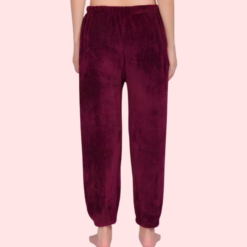 Solid Warm Wool Ladies Pajama (Pack of 2)