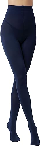 Women's Navy Blue Opaque Tights - My Vastra