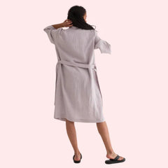 Elegance and Comfort in Premium Linen Robe - My Vastra