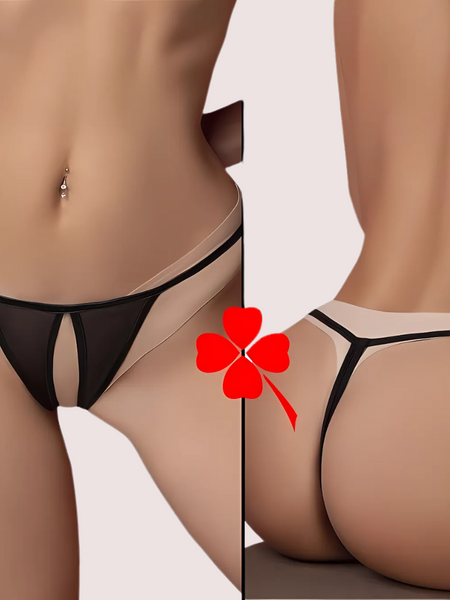 Midnight Temptation Crotchless Thong