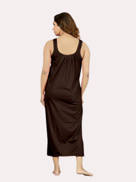 Women's Long Cotton Nightgown Slip - My Vastra