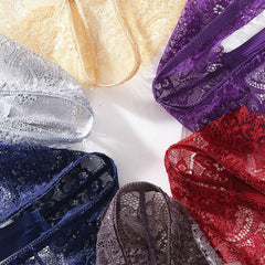 Women Sexy Lace Lingerie Briefs Thongs Panties - My Vastra