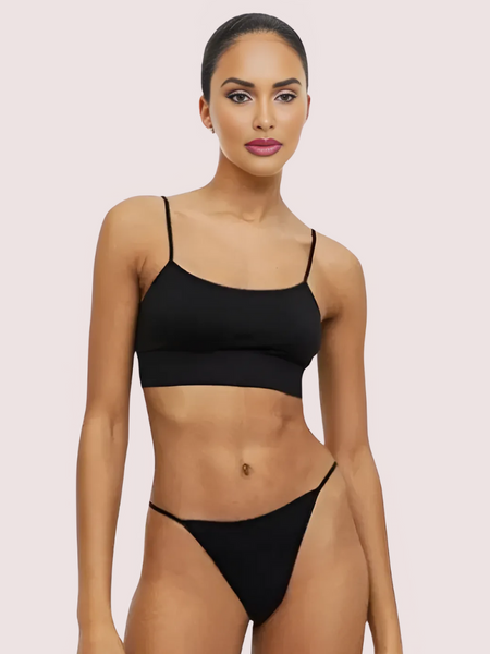 “PowerCurve Sports Bra & Thong Set”