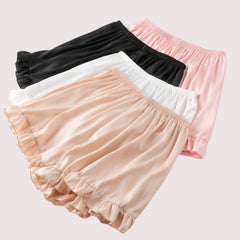 Women Ruffles Satin Faux Silk French Underwear - My Vastra
