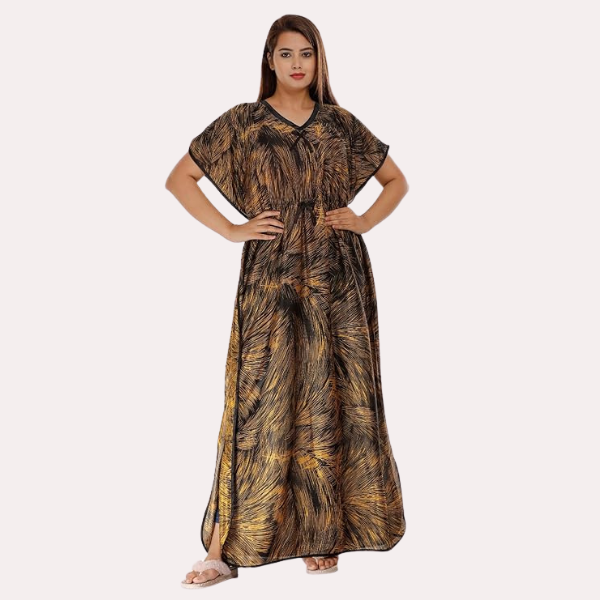Printed Satin Nightie for Girls/Women - My Vastra