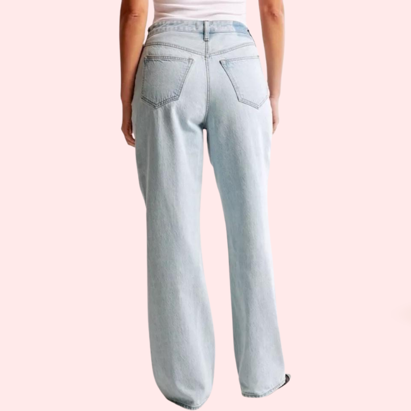 High Rise Loose Fit Denim for Curvy Women - My Vastra
