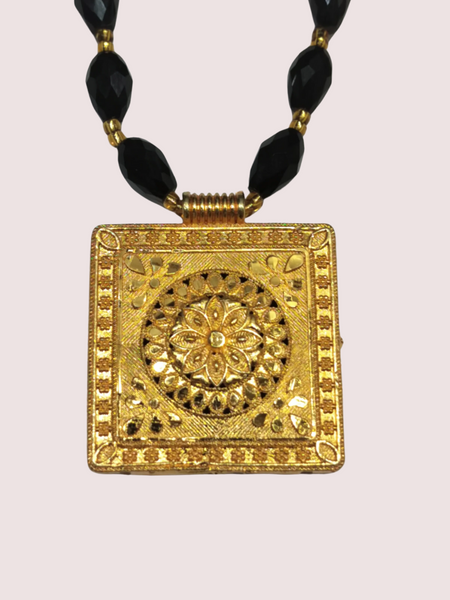 Classic Onyx Charm Necklace