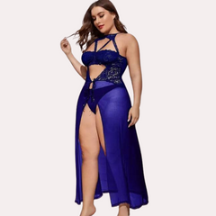 Azure Bloom Women's Blue Babydoll Set - My Vastra