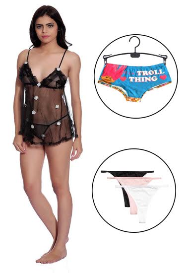 Sexy & Romantic Lingerie First Night Gift Pack - My Vastra