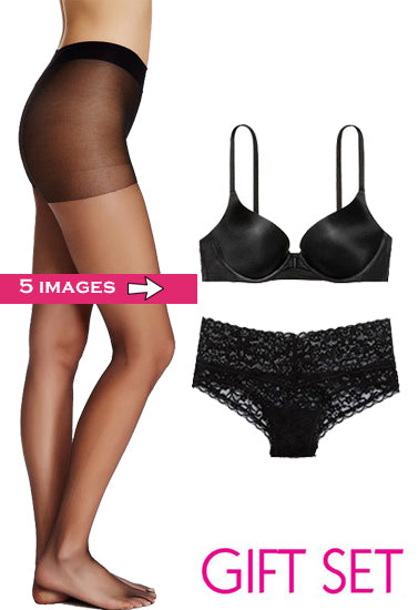 Lovely Value Pack Of Pantyhose & Pushup Bra Set - My Vastra