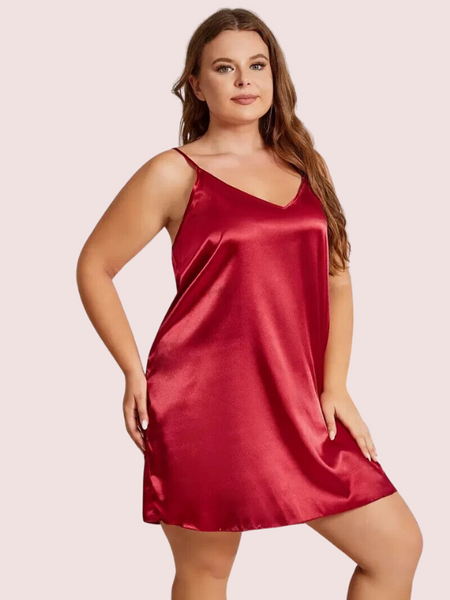 Criss Cross Back Elegant Nightdress in 4XL &  5XL Size - My Vastra
