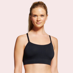 Female Black Spaghetti Straps Cami Bra - My Vastra