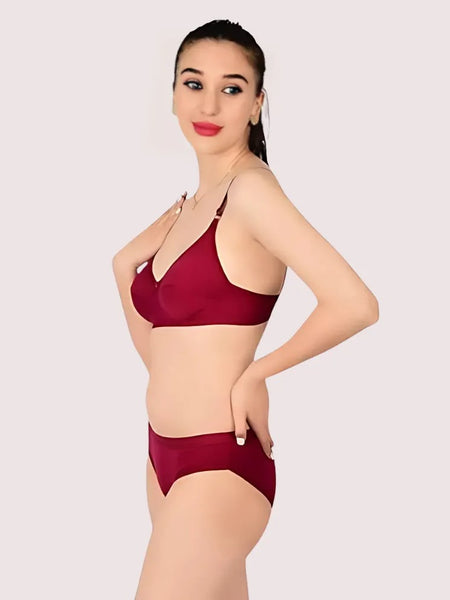 Comfortable Cotton Bra & Panty Set for Women (2 pack)
