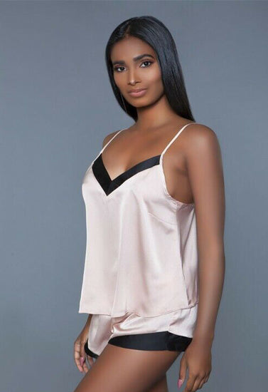 100% Silk Satin cami short set - My Vastra