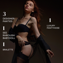 Midnight Muse Black Lingerie Gift Box - My Vastra