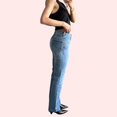 Women's Light Blue High Waist Denim Jeans - My Vastra