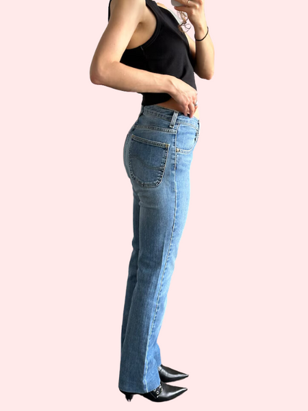 Women's Light Blue High Waist Denim Jeans - My Vastra