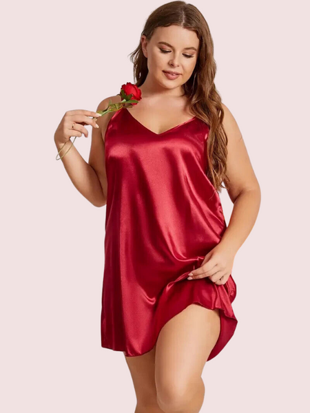 Criss Cross Back Elegant Nightdress in 4XL &  5XL Size - My Vastra