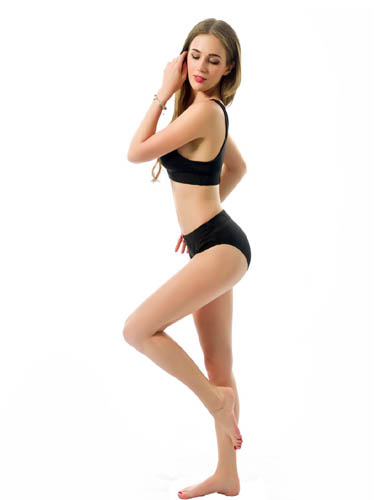 Sexy Black Tank Top Bikini Bottom Set - My Vastra