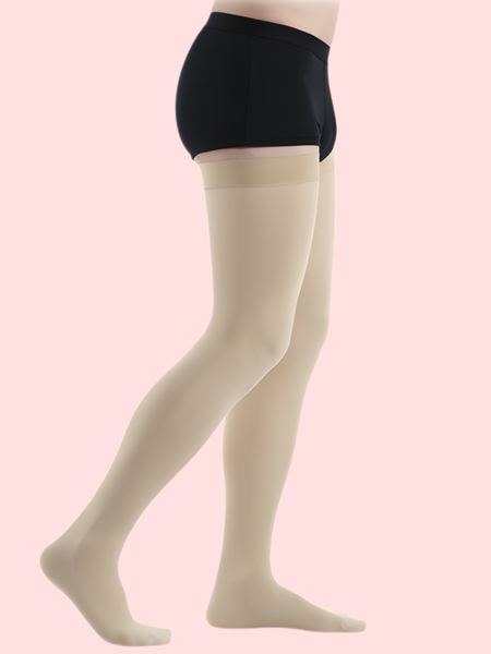 SoftSheer Thigh-High Stockings Duo (White + Nude) – Pack of 2