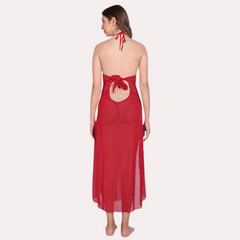 Graceful Long Sheer Nightdress for Women - My Vastra