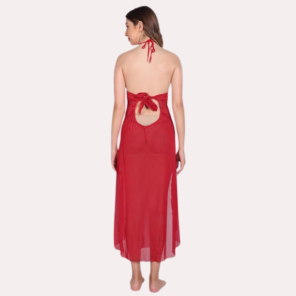 Graceful Long Sheer Nightdress for Women - My Vastra