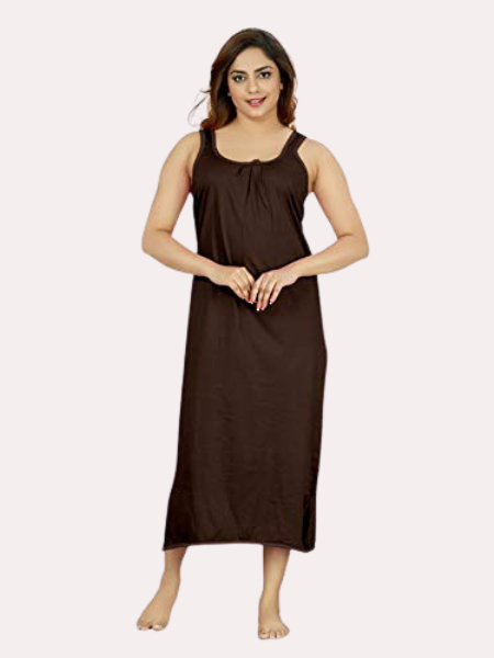 Women's Long Cotton Nightgown Slip - My Vastra