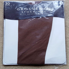 GROSVENOR 30 Denier Gentle Smoke Stockings - My Vastra
