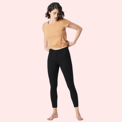 Women's Sleek Silhouette Black Skinny Fit Jeans - My Vastra
