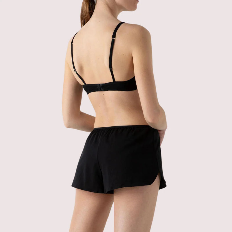 Black 100% Organic Cotton French Knickers - My Vastra