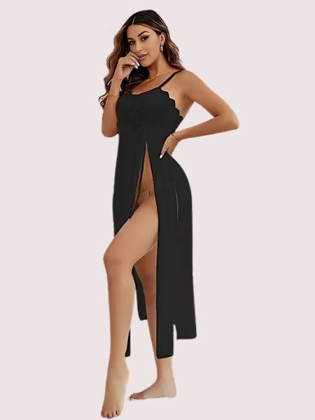 Romantic Black Babydoll Nightwear