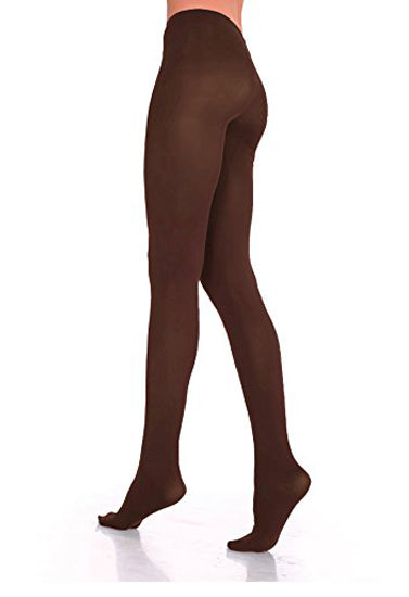 Legacy Legwear Microfiber Control Top Brown Tights - My Vastra