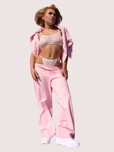 Moonlit Elegance Sheer White Lingerie Set